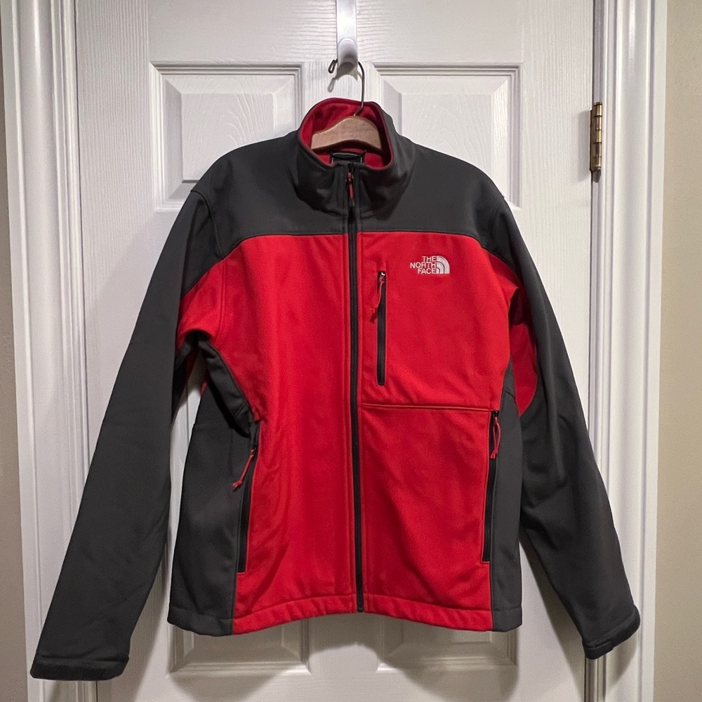 The North Face Men's Red and Gray Jacket